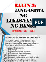 ARALIN 3 Sa Pangangasiwa Sa Likas Na Yaman NG Bansa