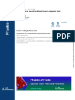 A Mathematical Model For Blood Flow in Magnetic Field - 2