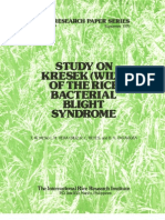 IRPS 39 Study On Kresek (Wilt) of The Rice Bacterial Blight Syndrome