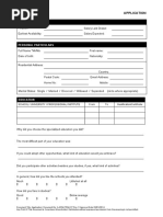 Application Form