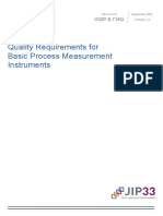 Quality Reqs For Basic Process Measurement Instruments S 718Qv2022 09