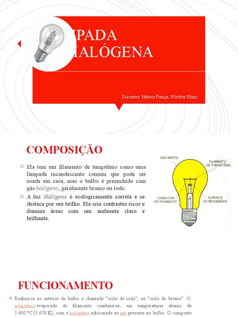 Lâmpadas Halógenas: Guia Completo | PDF | Luz | Bens manufaturados
