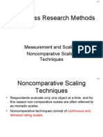 Business Research Methods: Measurement and Scaling: Noncomparative Scaling Techniques