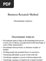 Discriminant Analysis-Market research