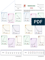 Worksheet Measure of Angle