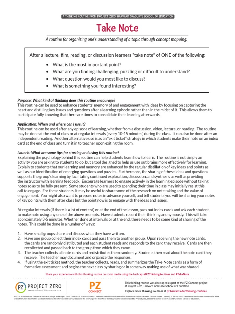 Take Note | PDF