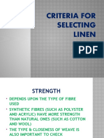 Criteria For Selecting Linen