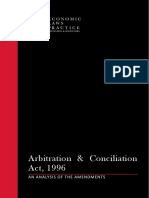 ELP Analysis Amendments To Arbitration 26 Conciliation Act2C 1996