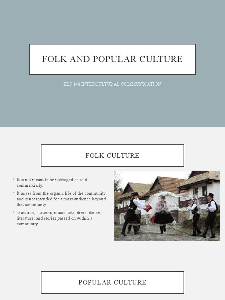 Folk and Popular Culture PDF Popular Culture Imperialism