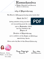 Degree Certificate