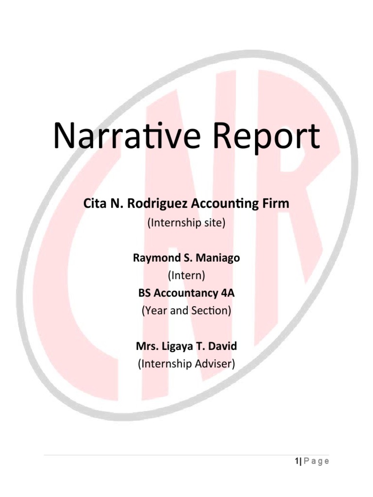 Narrative Report Ojt | PDF