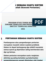 Pertanian Sebagai Suatu Sistem