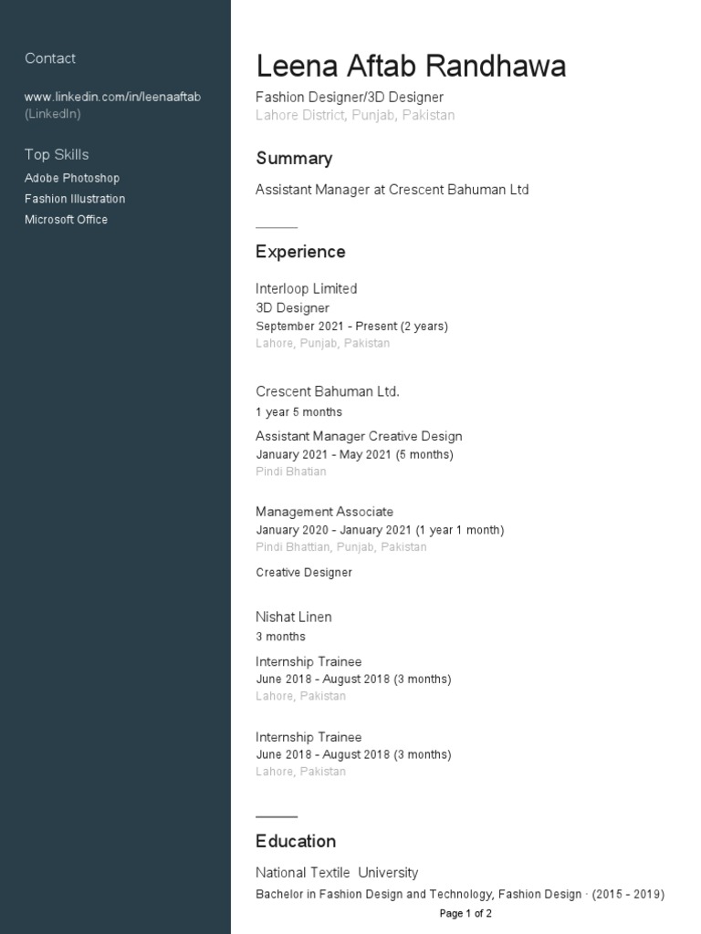 Profile | PDF