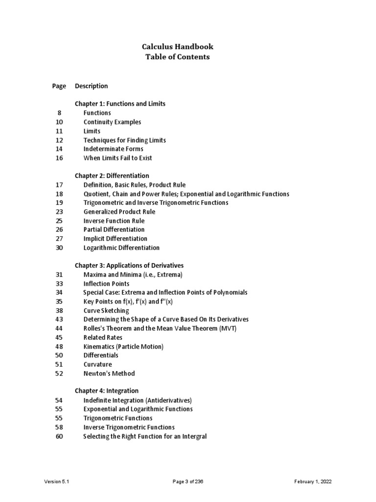 Bagi Calculus Formulas PDF Trigonometric Functions Integral