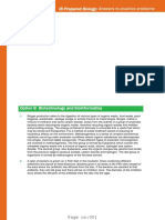 IB diploma Biology Option B  Biotechnology and bioinformatics   Answers to practice problems