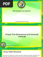 Lecture 1 - Arrays One-Dimensional and Traversal Methods