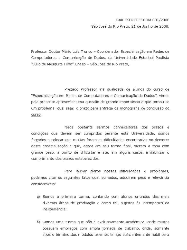 Qual é A Finalidade De Uma Carta De Solicitação