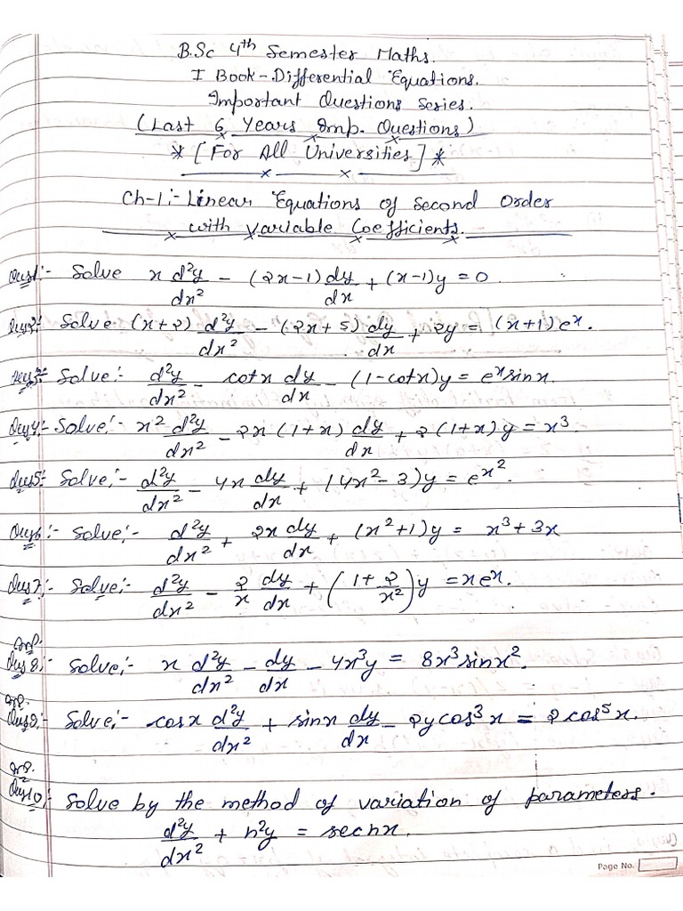 LINEAR DIFFERENTIAL EQUATION QUESTIONS AND ANSWERS PDF visual data 3