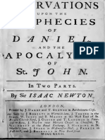Isaac Newton - As Profecias de Daniel e o Apocalipse de S. João