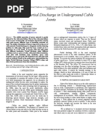 Analysis of Partial Discharge in Underground Cable Joints
