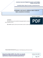 Primary Methods and Main Approaches Used in The Logistics System