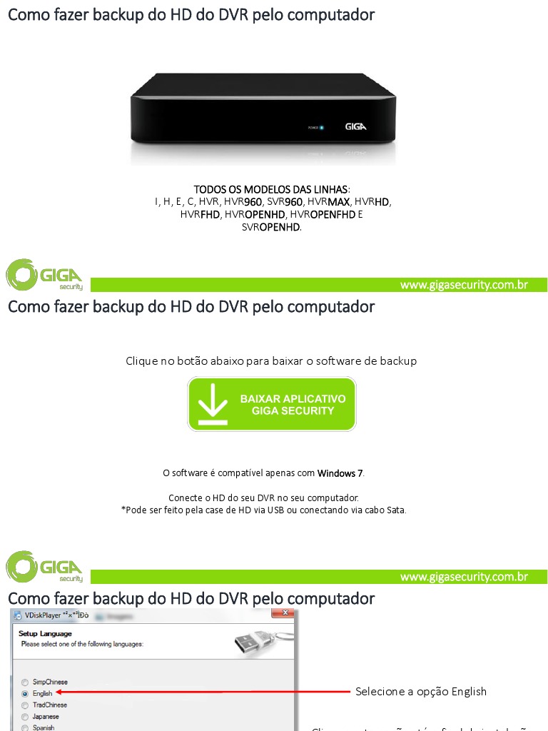 Backup de HD do DVR no PC | PDF | Tecnologia e Engenharia