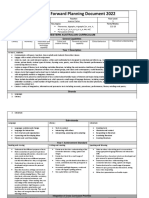 sample - english forward planning document