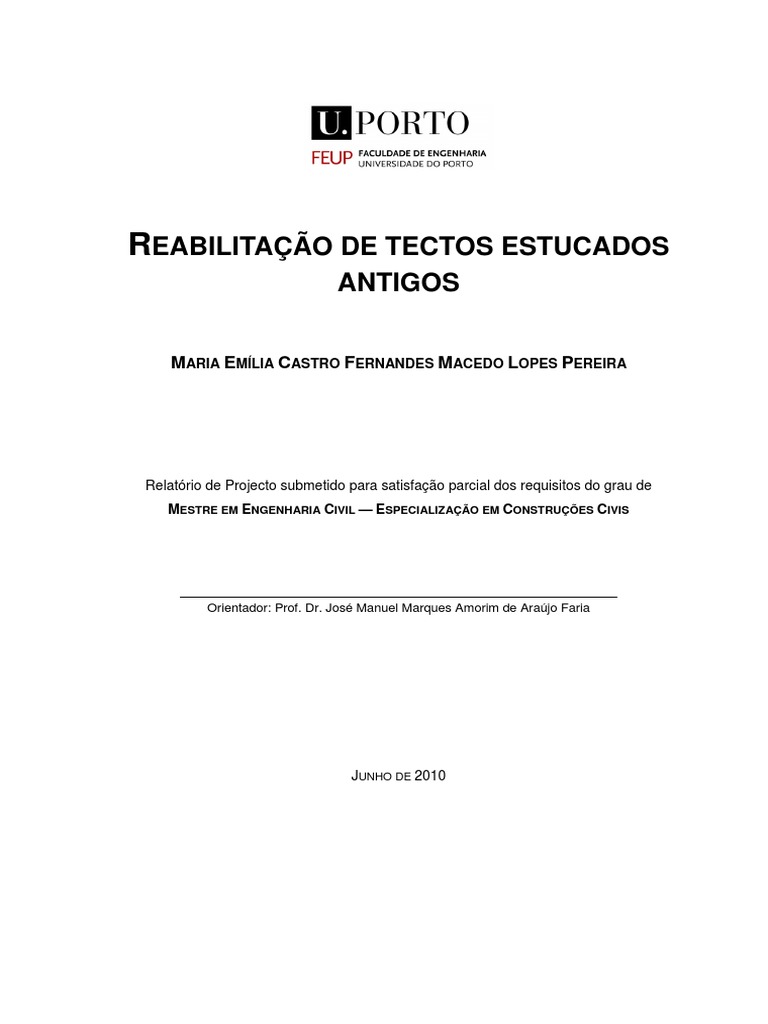 Reabilita - Tectos Estucados | PDF | Arte | Ciências e Matemática