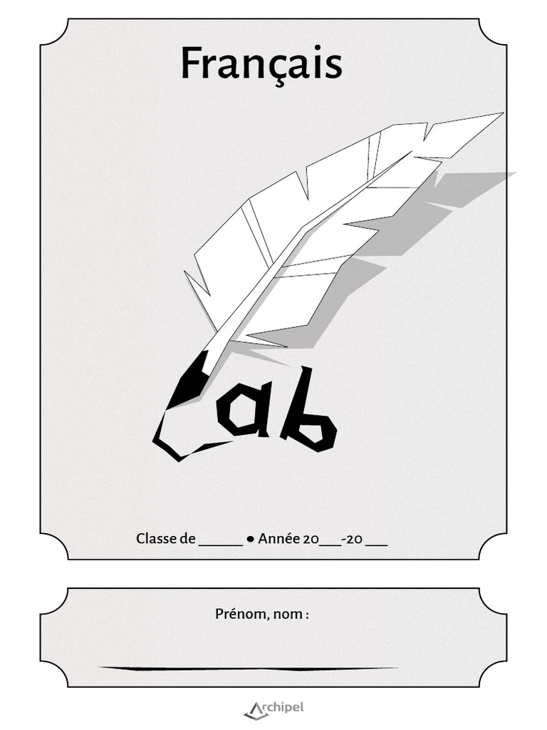 Page De Garde Francais Seconde Page de Garde Francais_2 | PDF