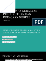 Kuasa Kerajaan Persekutuan Dan Kerajaan Negeri