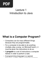 L01 - Introduction To Java