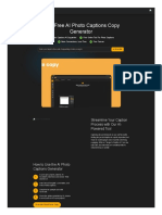 Photo Captions Generator