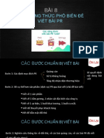 Tuần 8- Công Thức Viết Bài PR