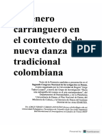 El género carranguero en el contexto de la nueva danza tradicional colombiana 