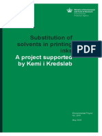 Substitution of Solvents in Printing Inks: A Project Supported by Kemi I Kredsløb