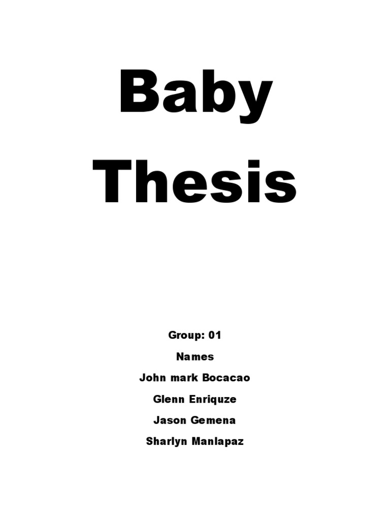 how to make baby thesis introduction