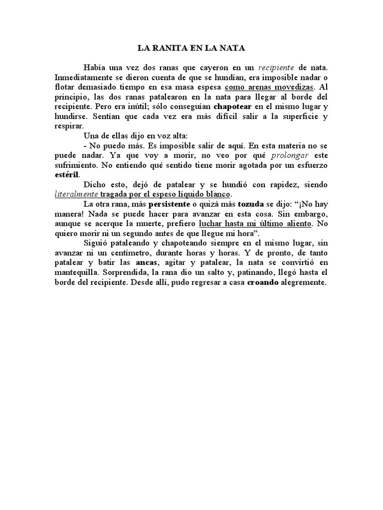 Imp-5º C - Las Ranitas en La Nata | PDF