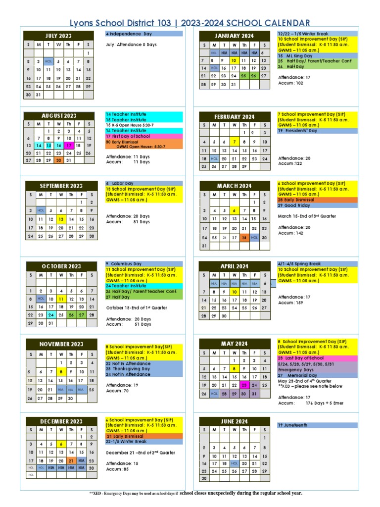 BoardApproved2023 2024SchoolCalendar | PDF
