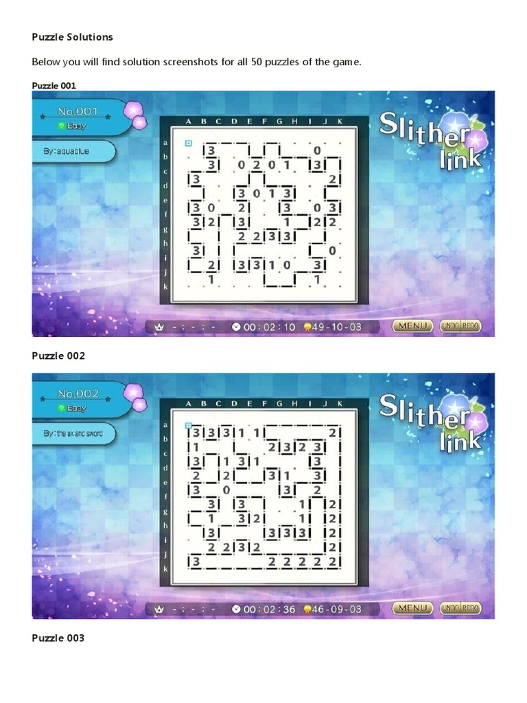 Complete Puzzle Solutions Guide | PDF | Games & Activities | Teaching ...