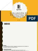 Evaluación de Proyectos de Inversión