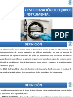 12. DESINFECCIÓN Y ESTERILIZACIÓN DE EQUIPOS E INSTRUMENTAAL