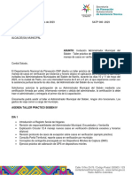 Sisbén Invitación Capacitación 10 y 11 de Mayo