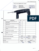 Drill Machine Checklist