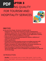 Chapter 3 Specifying Quality For Tourism and Hospitality Services