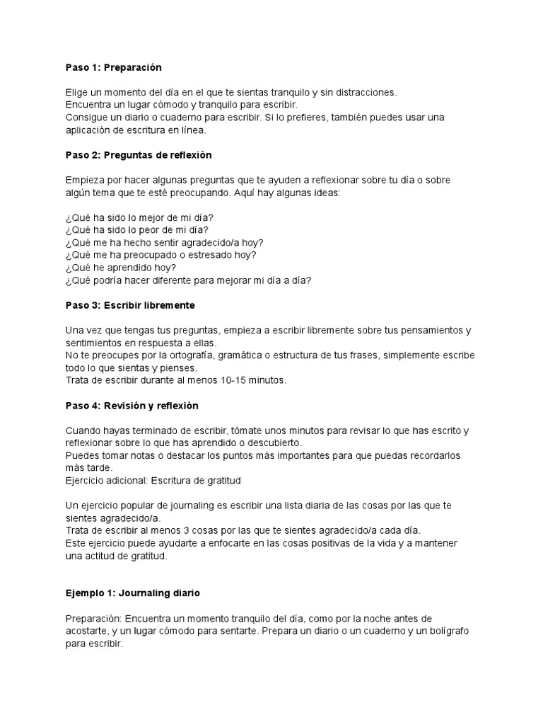 Guía Completa De Journaling Y Gratitud Pdf Gratitud Meditación