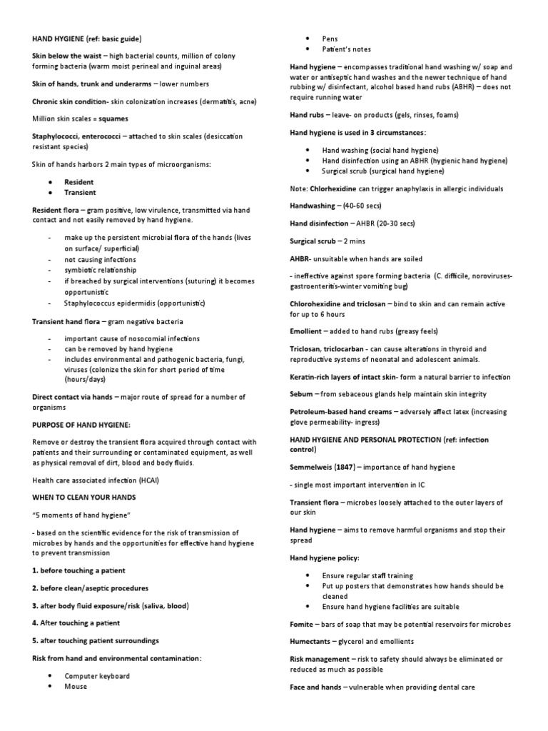 Essential Hand Hygiene Practices Guide | PDF
