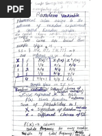 Random Variables Notes