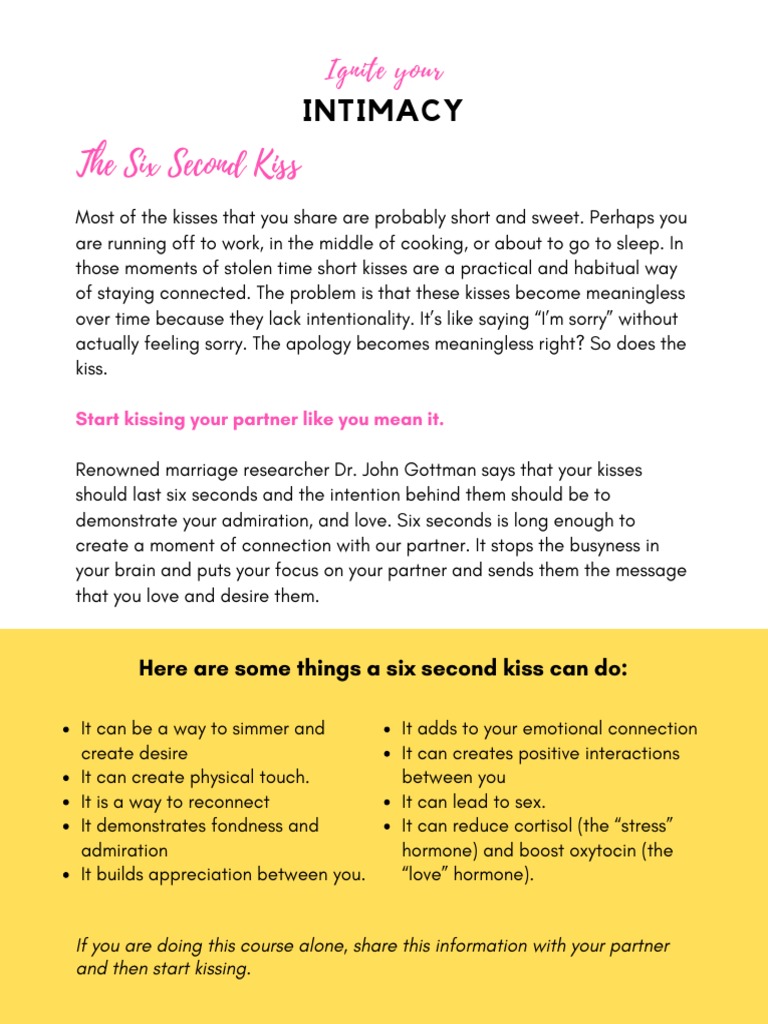 The Power of the Six Second Kiss | PDF