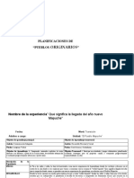 Planificaciones Del Nivel de Prekinder Pueblos Originarios 2023