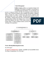 Operations and Control Management Unit-3 A